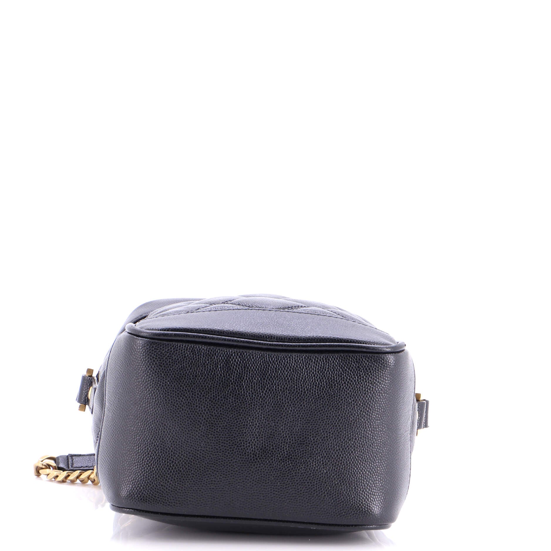 80's Vanity Bag Quilted Leather
