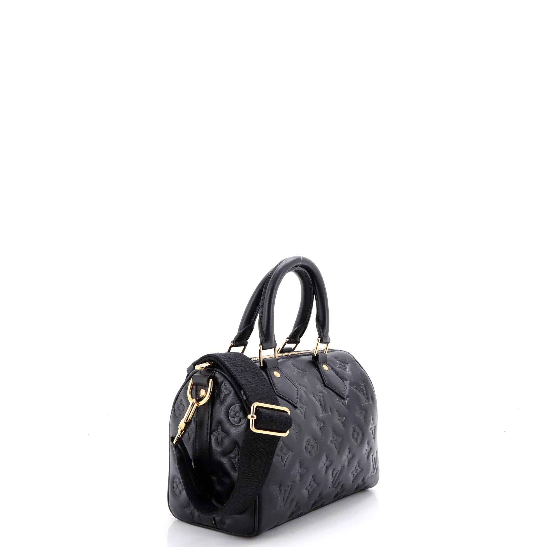 Speedy Bandouliere Bag Monogram Embossed Lambskin 22
