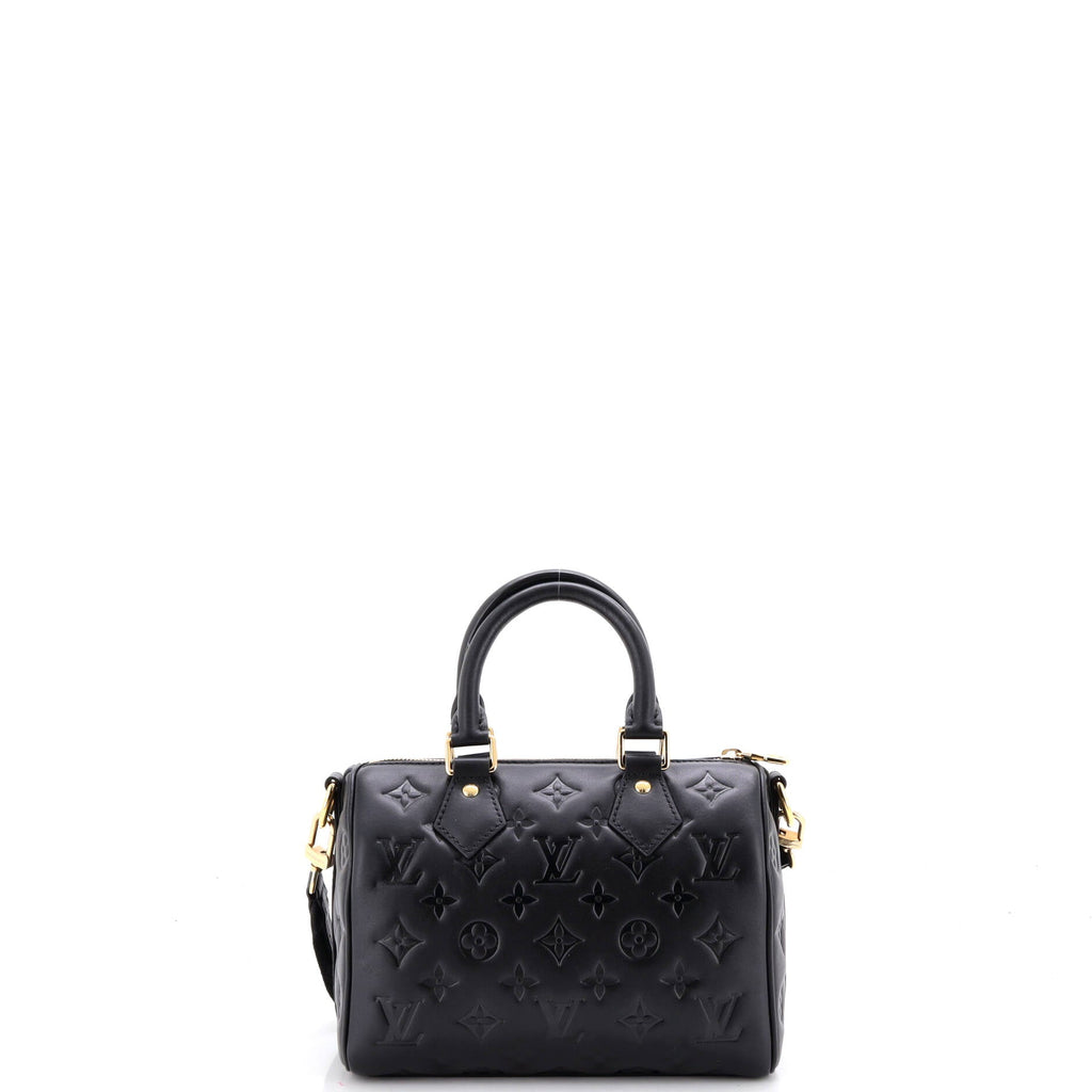 Speedy Bandouliere Bag Monogram Embossed Lambskin 22