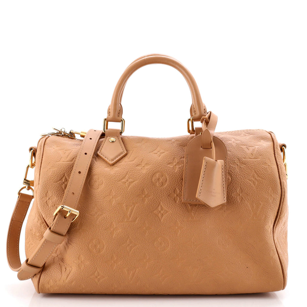 Speedy Soft Bandouliere Bag Monogram Empreinte Leather 30