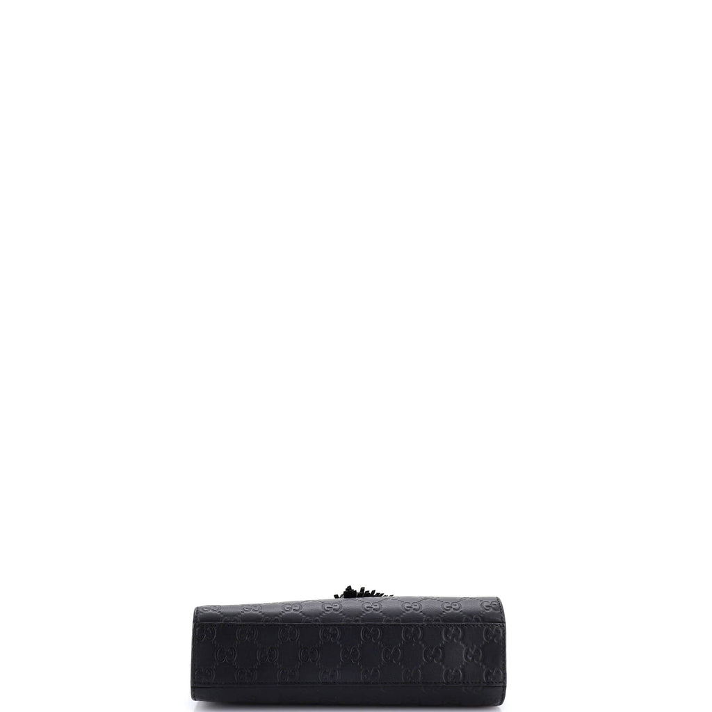 Emily Chain Flap Shoulder Bag Guccissima Leather Small