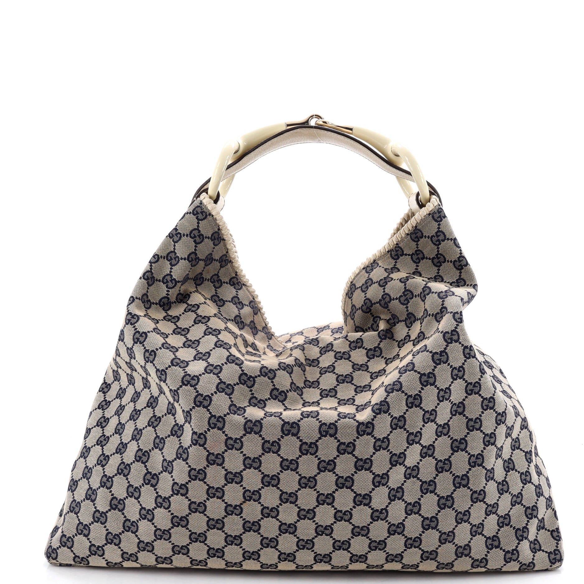 Horsebit Hobo GG Canvas Large
