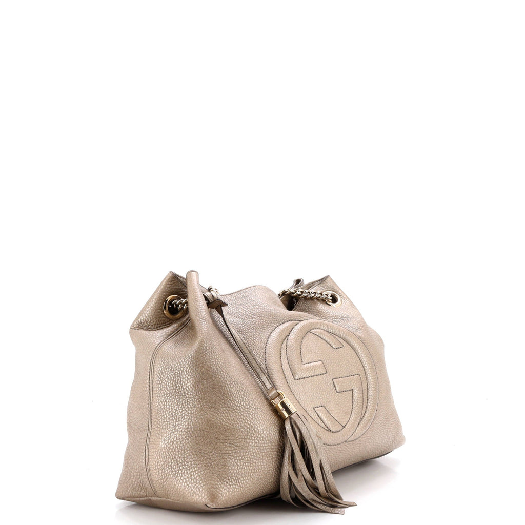 Soho Chain Strap Shoulder Bag Leather Medium