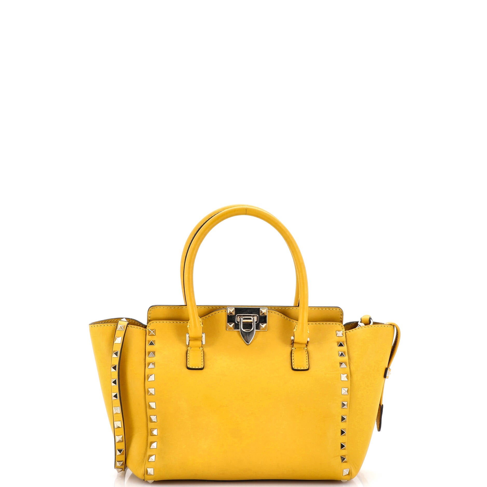 Rockstud Tote Rigid Leather Small