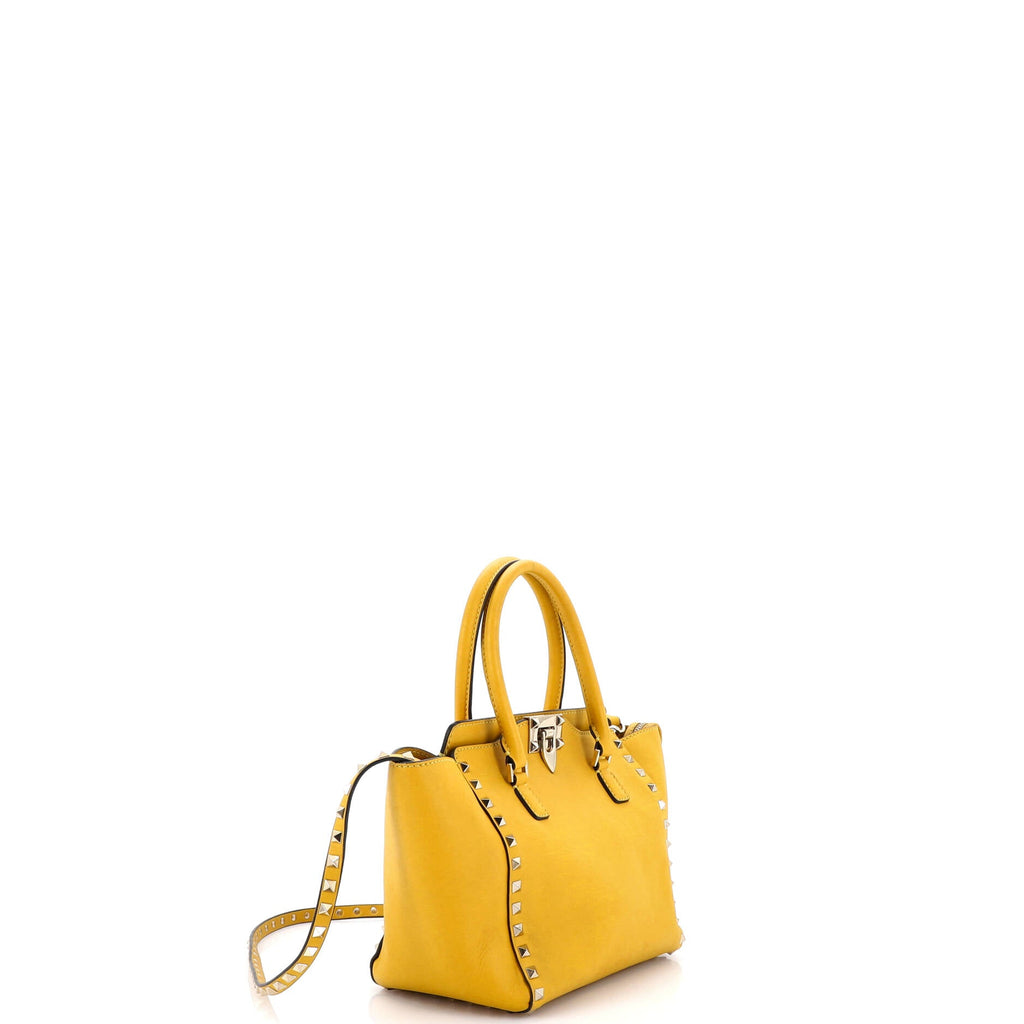 Rockstud Tote Rigid Leather Small