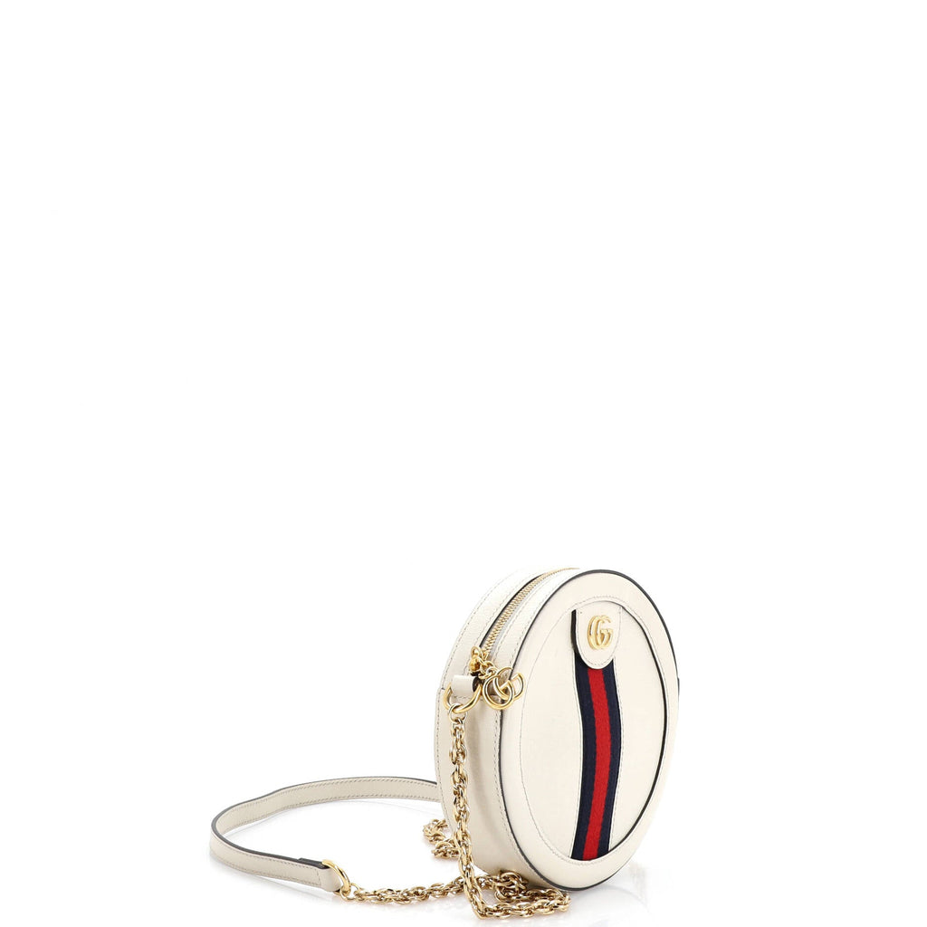 Ophidia Round Shoulder Bag Leather Mini