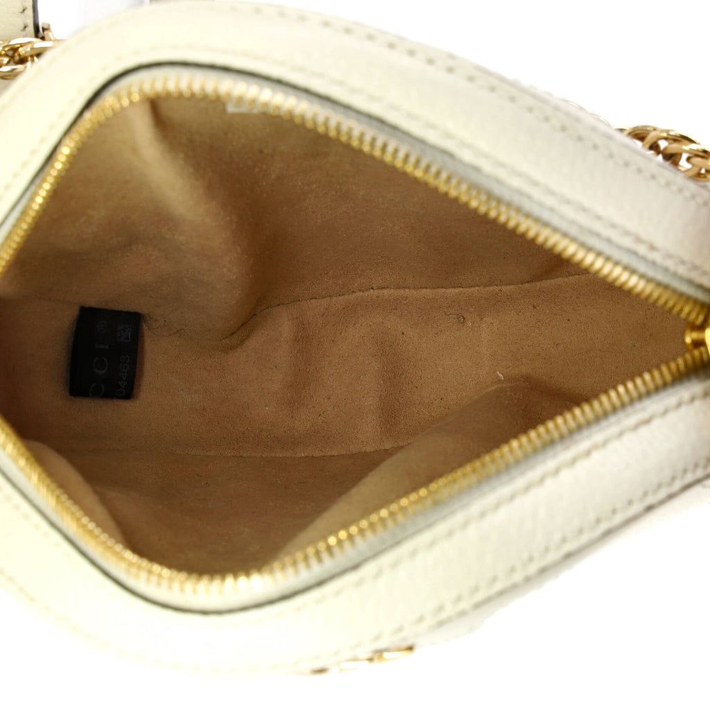 Ophidia Round Shoulder Bag Leather Mini