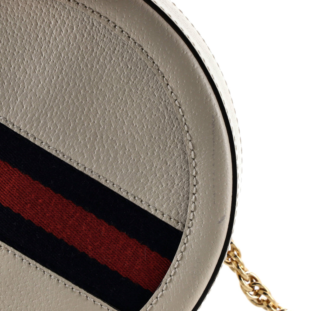 Ophidia Round Shoulder Bag Leather Mini
