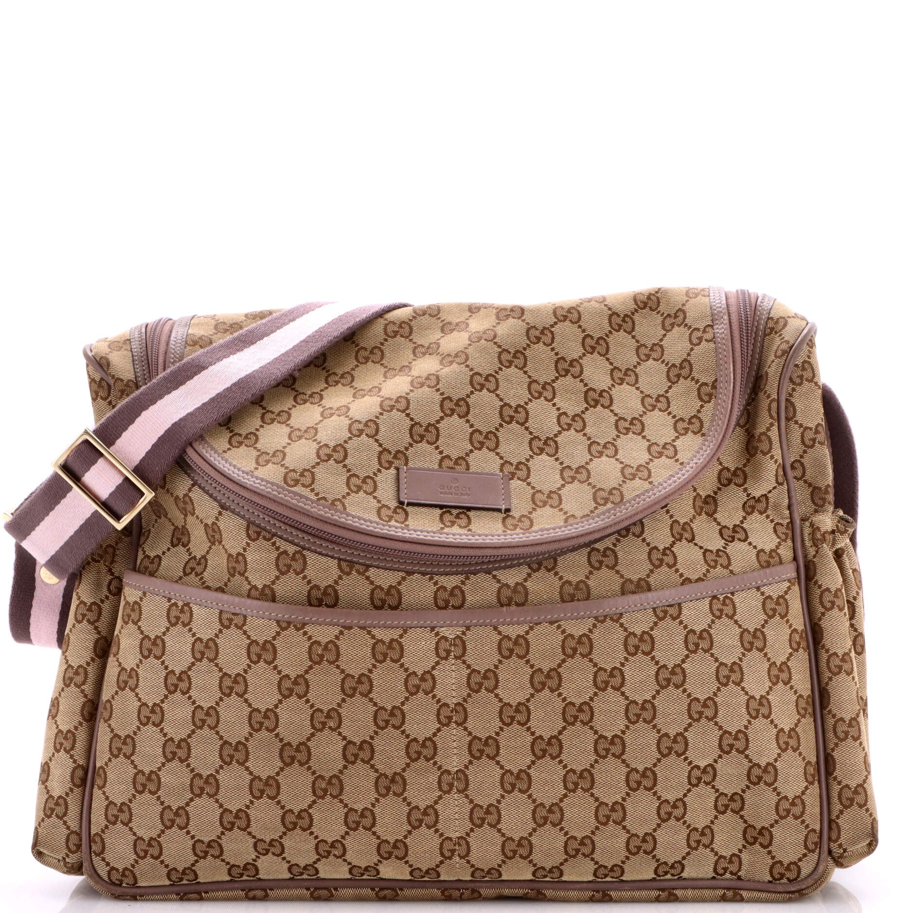 Diaper Crossbody Bag GG Canvas