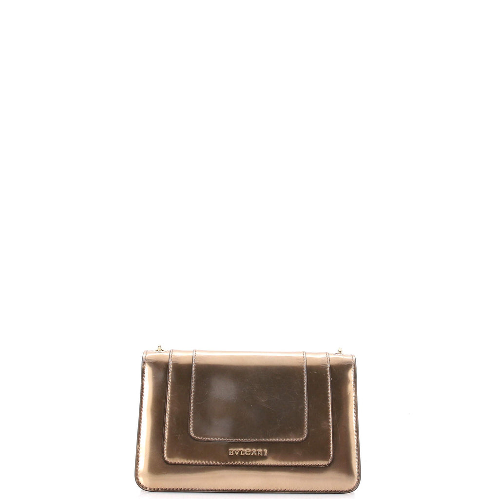 Serpenti Forever Shoulder Bag Metallic Leather Small