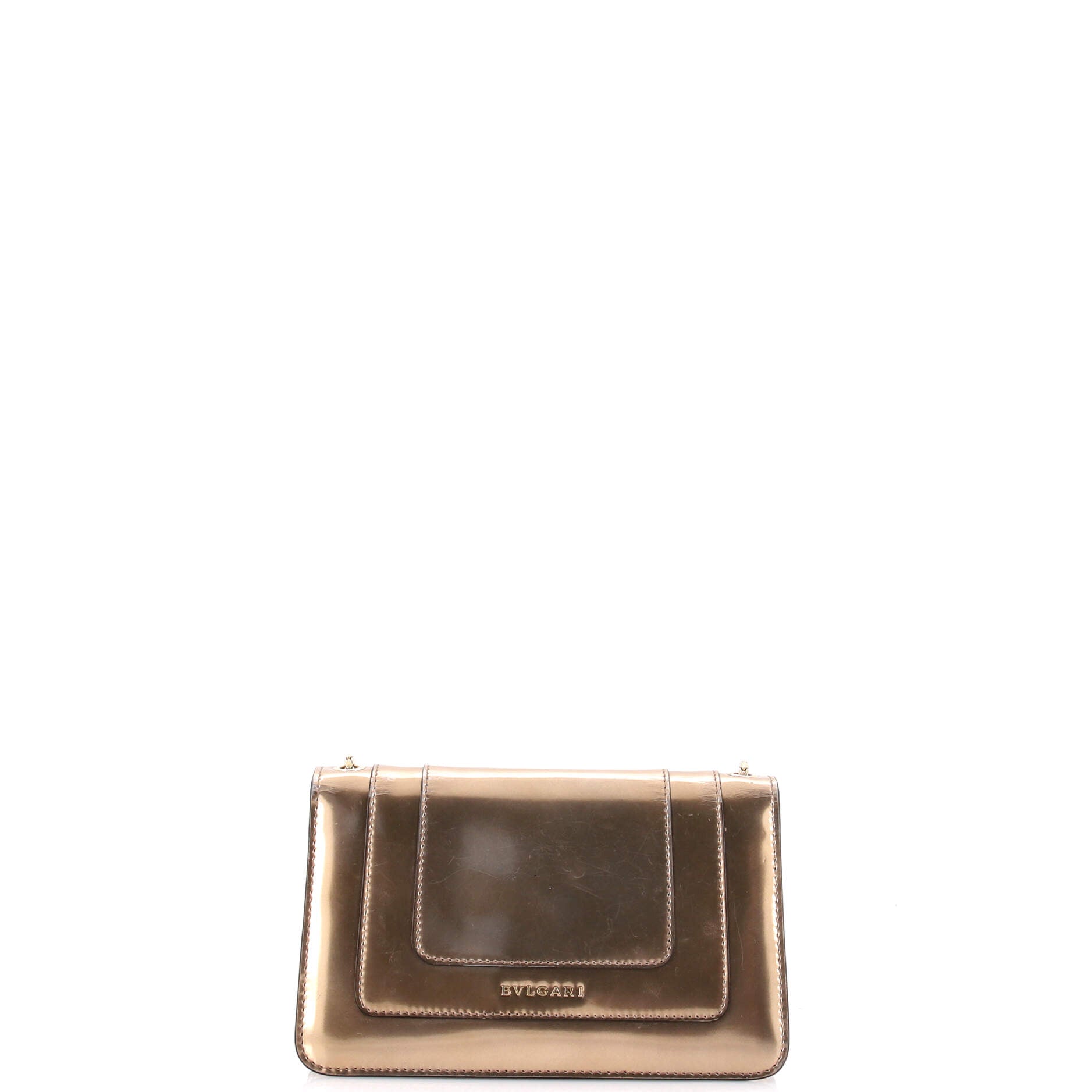 Serpenti Forever Shoulder Bag Metallic Leather Small