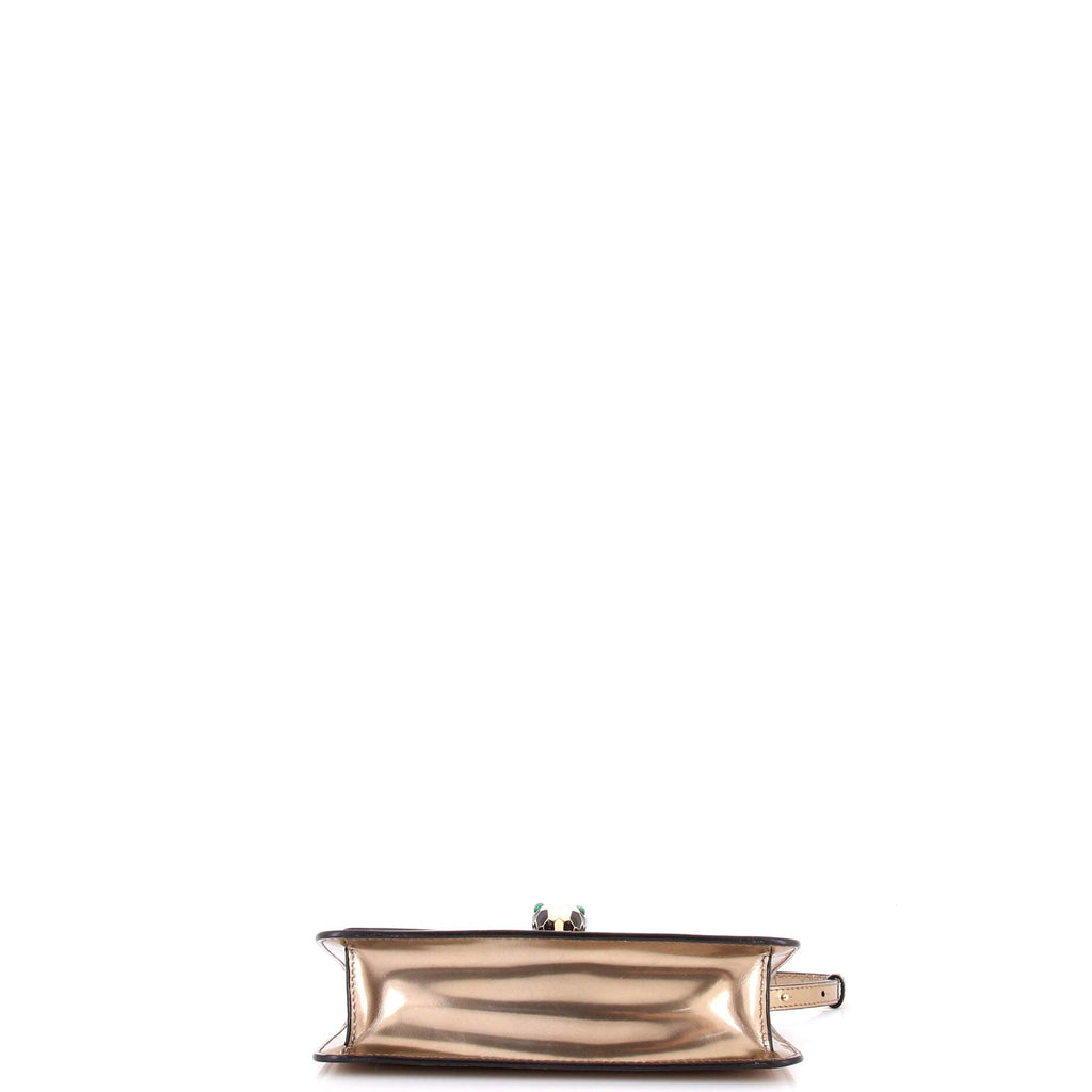 Serpenti Forever Shoulder Bag Metallic Leather Small
