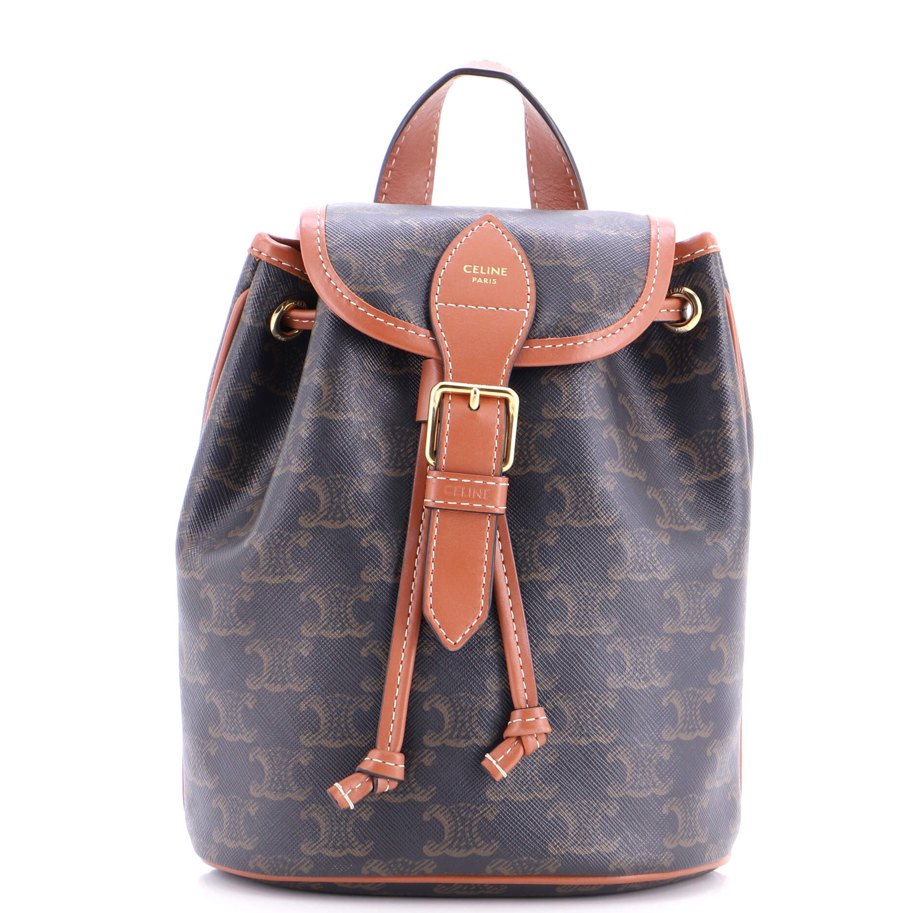 Folco Backpack Triomphe Coated Canvas Mini