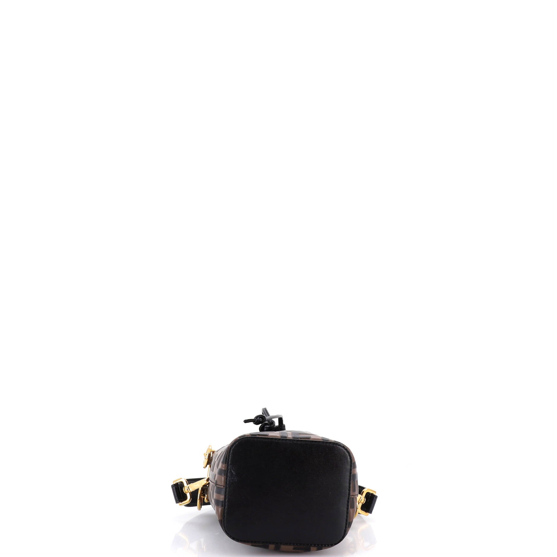 Mon Tresor Bucket Bag Zucca Embossed Leather Mini