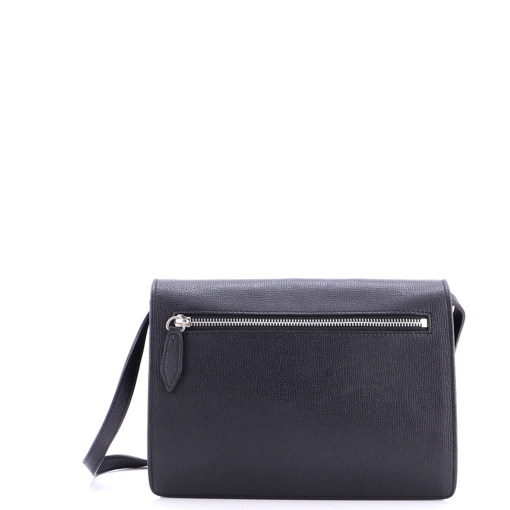 Macken Crossbody Bag Leather and Vintage Check Canvas Small