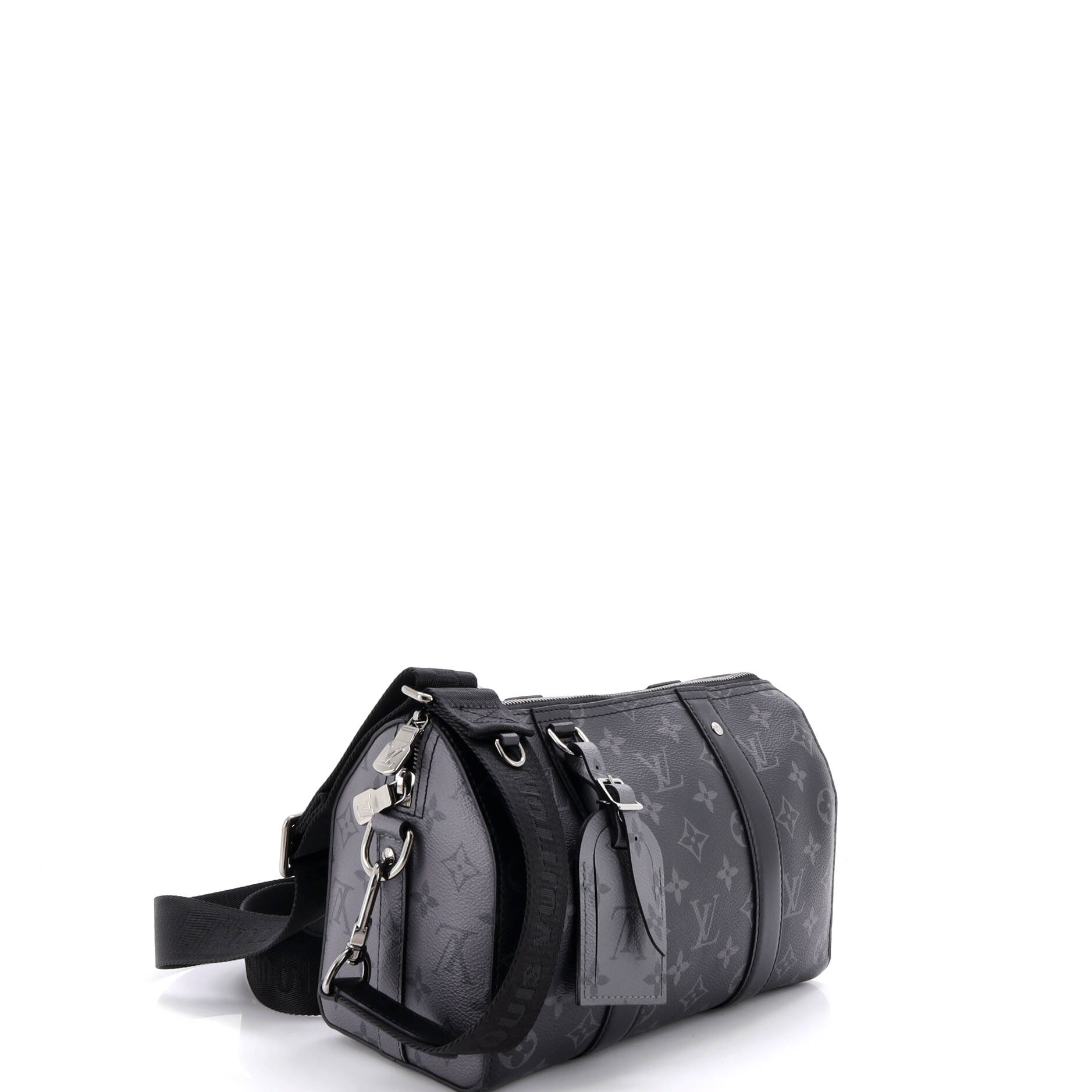 City Keepall Bag Reverse Monogram Eclipse Canvas