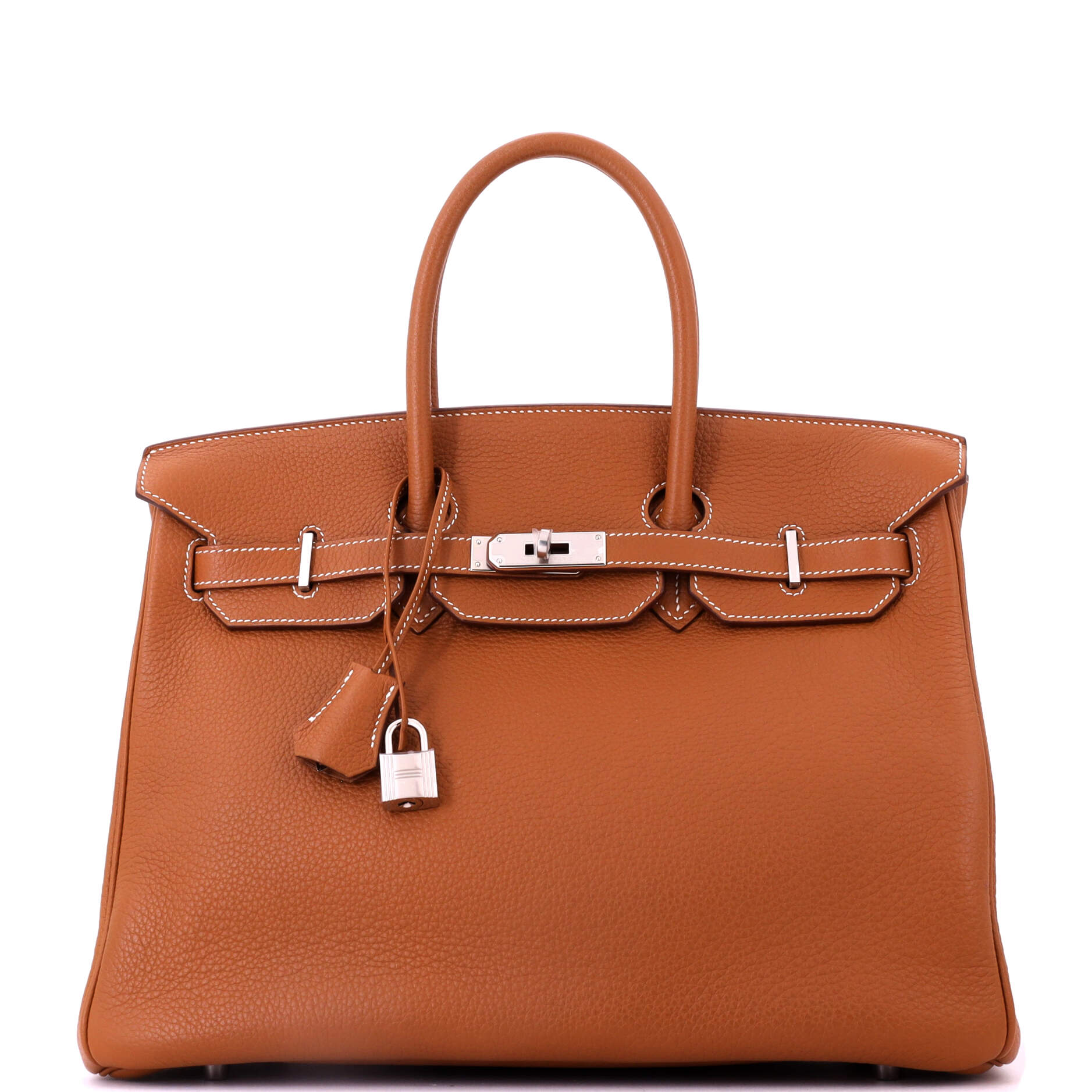 Birkin Handbag Gold Togo with Palladium Hardware 35