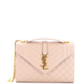 Classic Monogram Envelope Satchel Mixed Matelasse Leather Medium