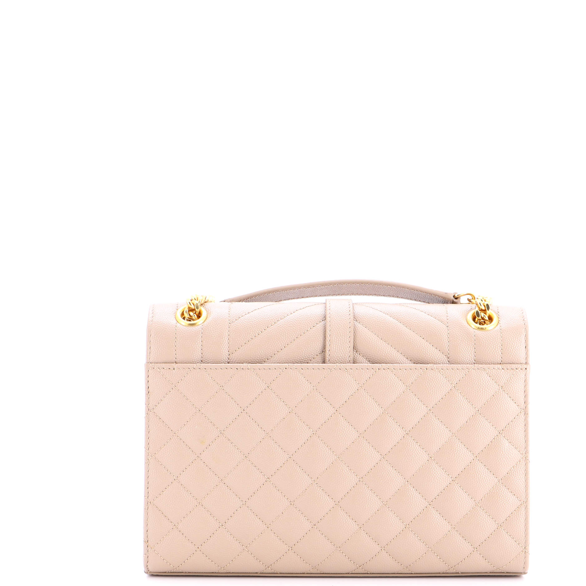 Classic Monogram Envelope Satchel Mixed Matelasse Leather Medium