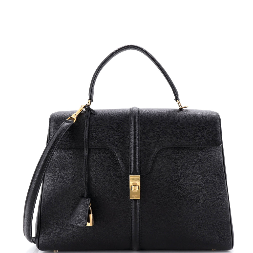 16 Top Handle Bag Grained Calfskin Medium