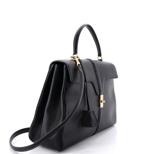 16 Top Handle Bag Grained Calfskin Medium