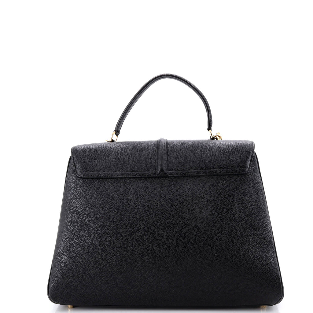 16 Top Handle Bag Grained Calfskin Medium