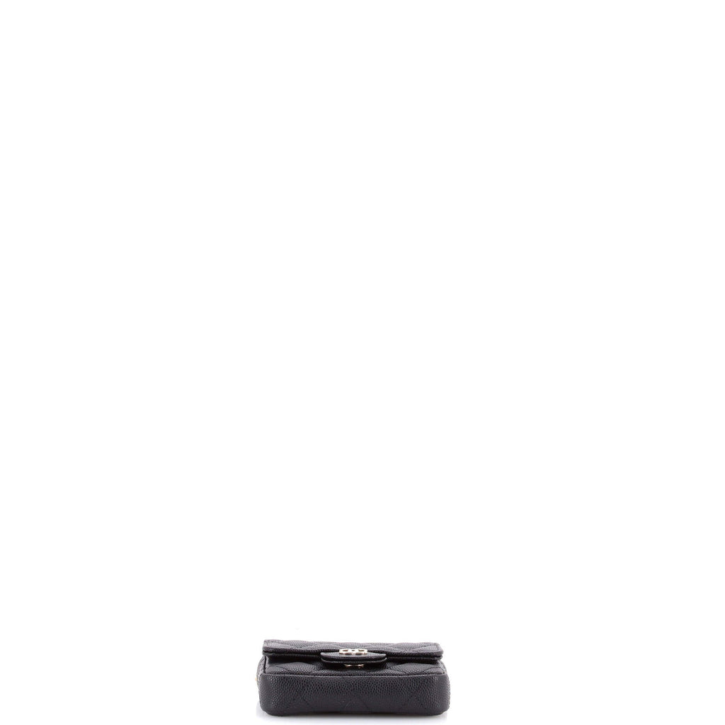 Classic Flap Chain Belt Bag Quilted Caviar Mini