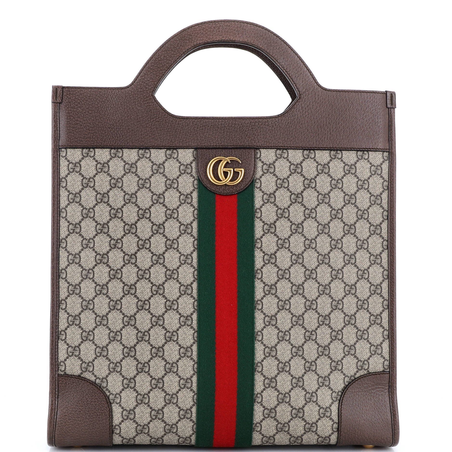 Ophidia Cut Out Handle Tote GG Coated Canvas Medium