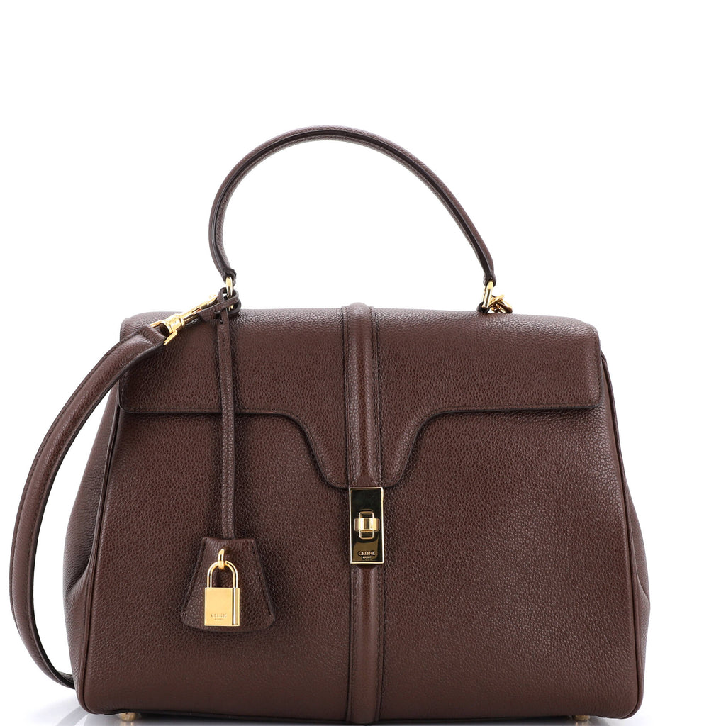 16 Top Handle Bag Grained Calfskin Medium