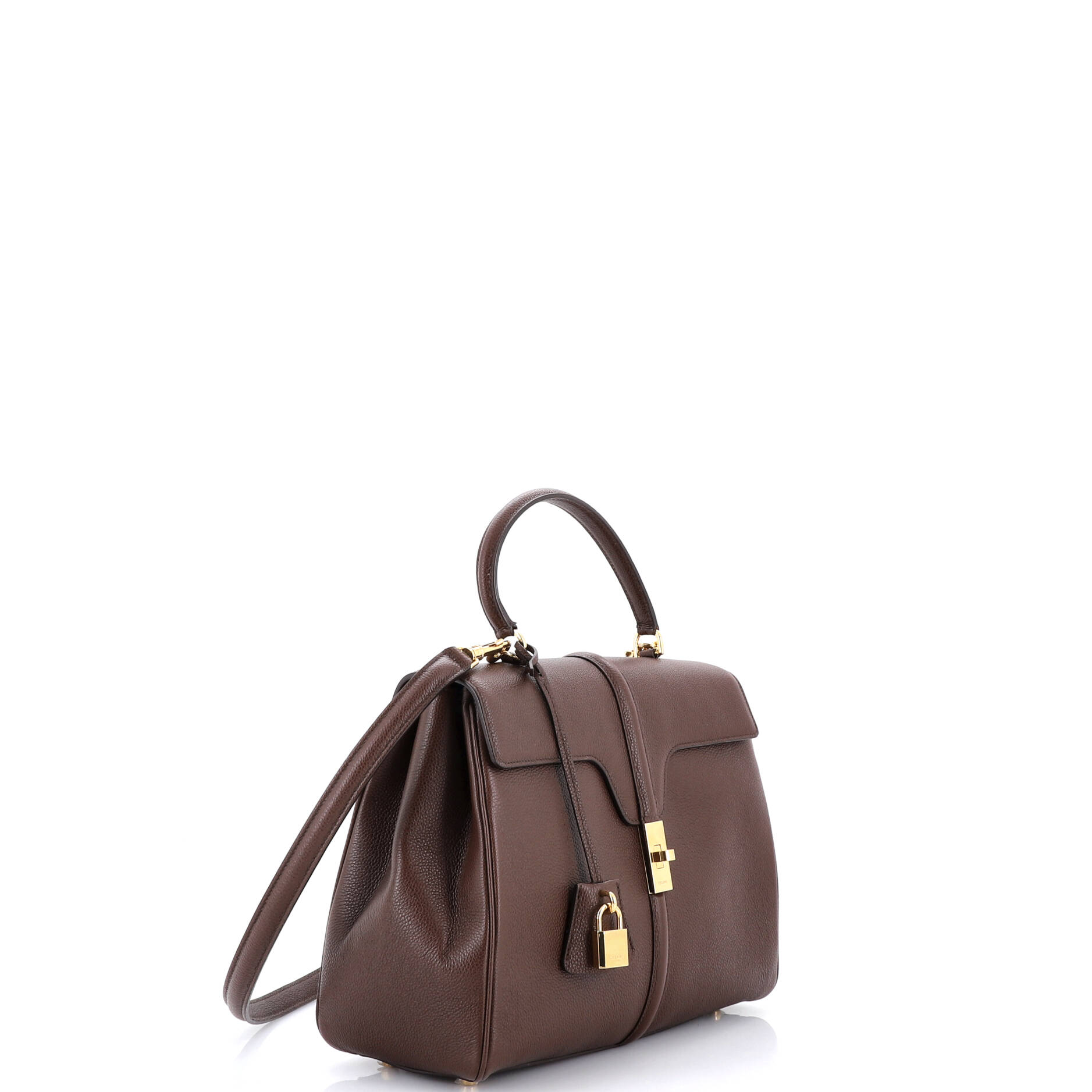 16 Top Handle Bag Grained Calfskin Medium