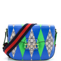 Horsebit 1955 Shoulder Bag Printed GG Coated Canvas Large