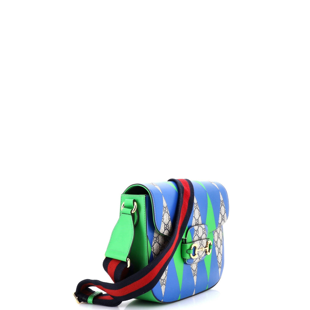 Horsebit 1955 Shoulder Bag Printed GG Coated Canvas Large