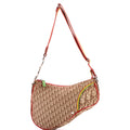 Vintage Rasta Saddle Zip Bag Diorissimo Canvas Small