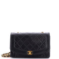 Vintage Diana Flap Bag Quilted Lambskin Medium