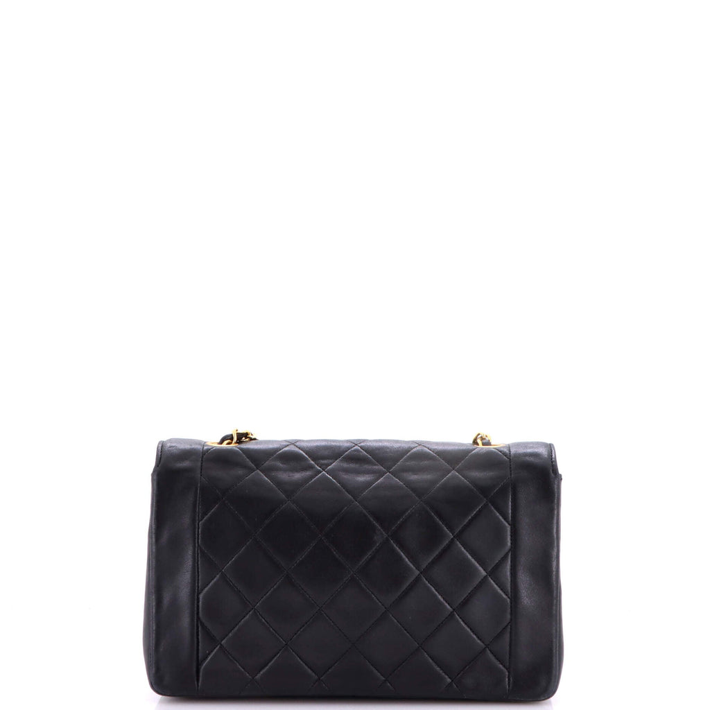 Vintage Diana Flap Bag Quilted Lambskin Medium