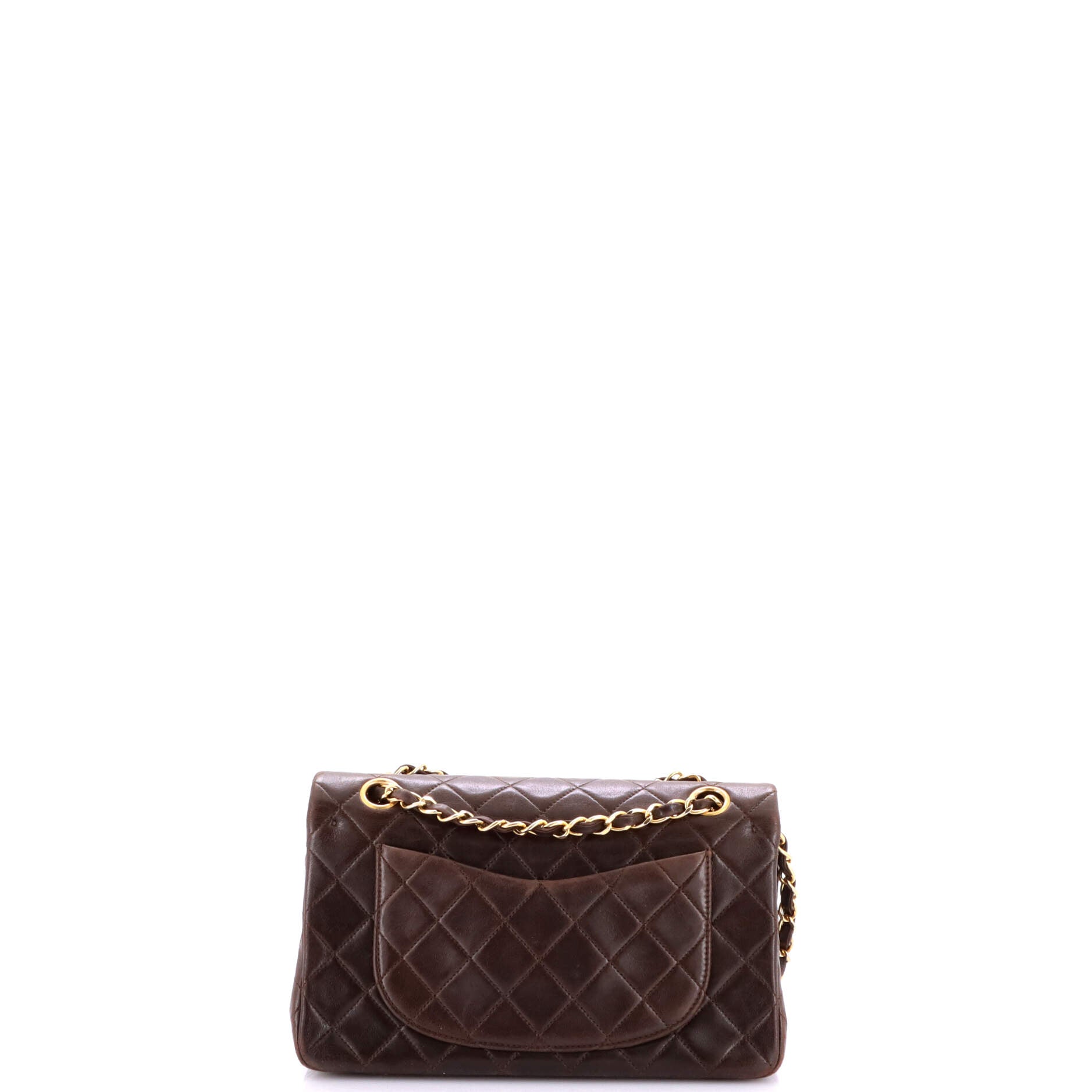 Vintage Classic Double Flap Bag Quilted Lambskin Small