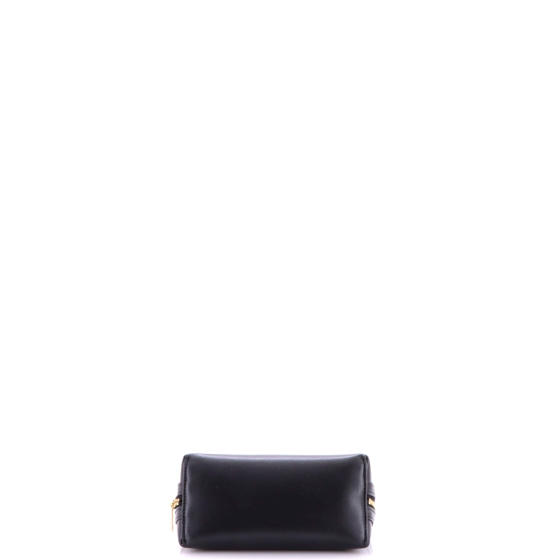 Cuir Triomphe Zip Around Chain Clutch Leather