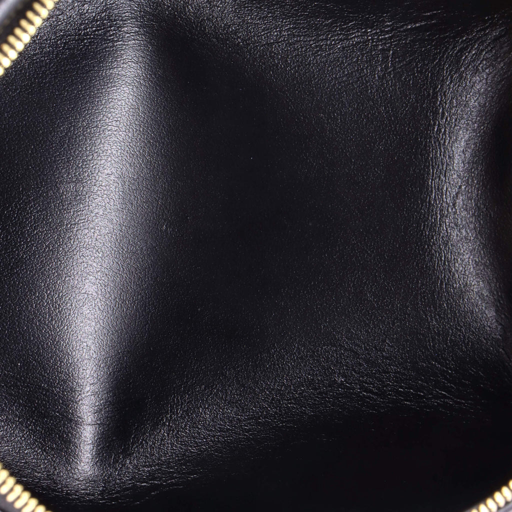 Cuir Triomphe Zip Around Chain Clutch Leather