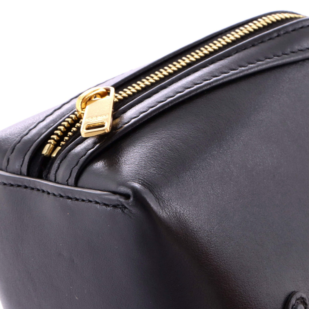 Cuir Triomphe Zip Around Chain Clutch Leather