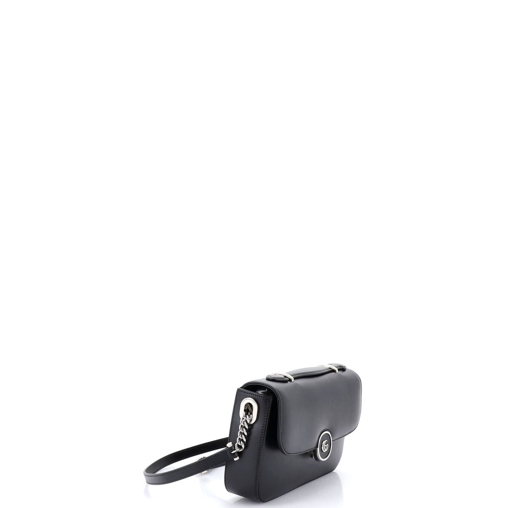 Petite GG Flap Shoulder Bag Leather Small