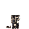 Tech Me Out Medallion Clutch With Chain Lambskin