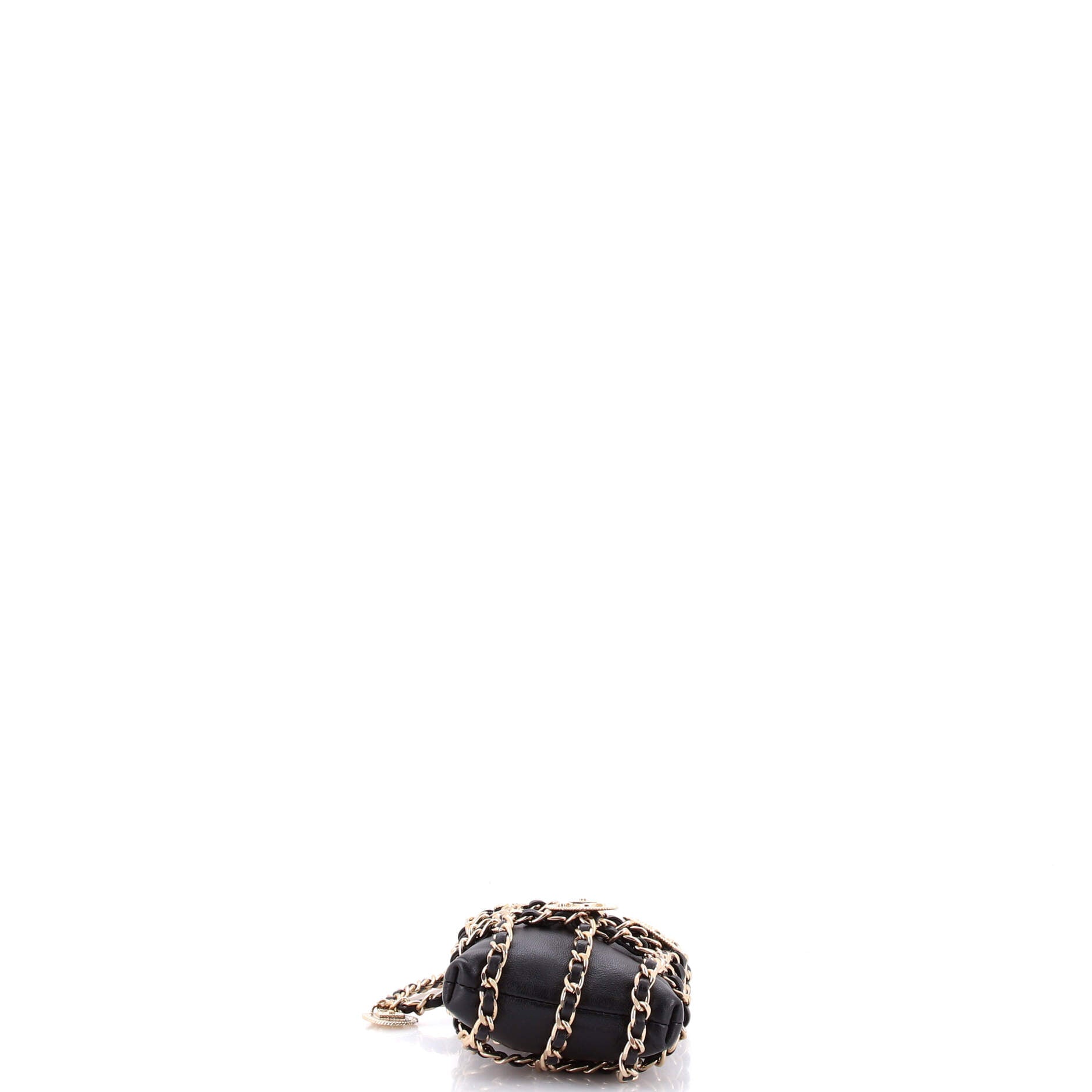 Tech Me Out Medallion Clutch With Chain Lambskin