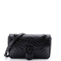 GG Marmont Monochrome Flap Bag Matelasse Leather Small