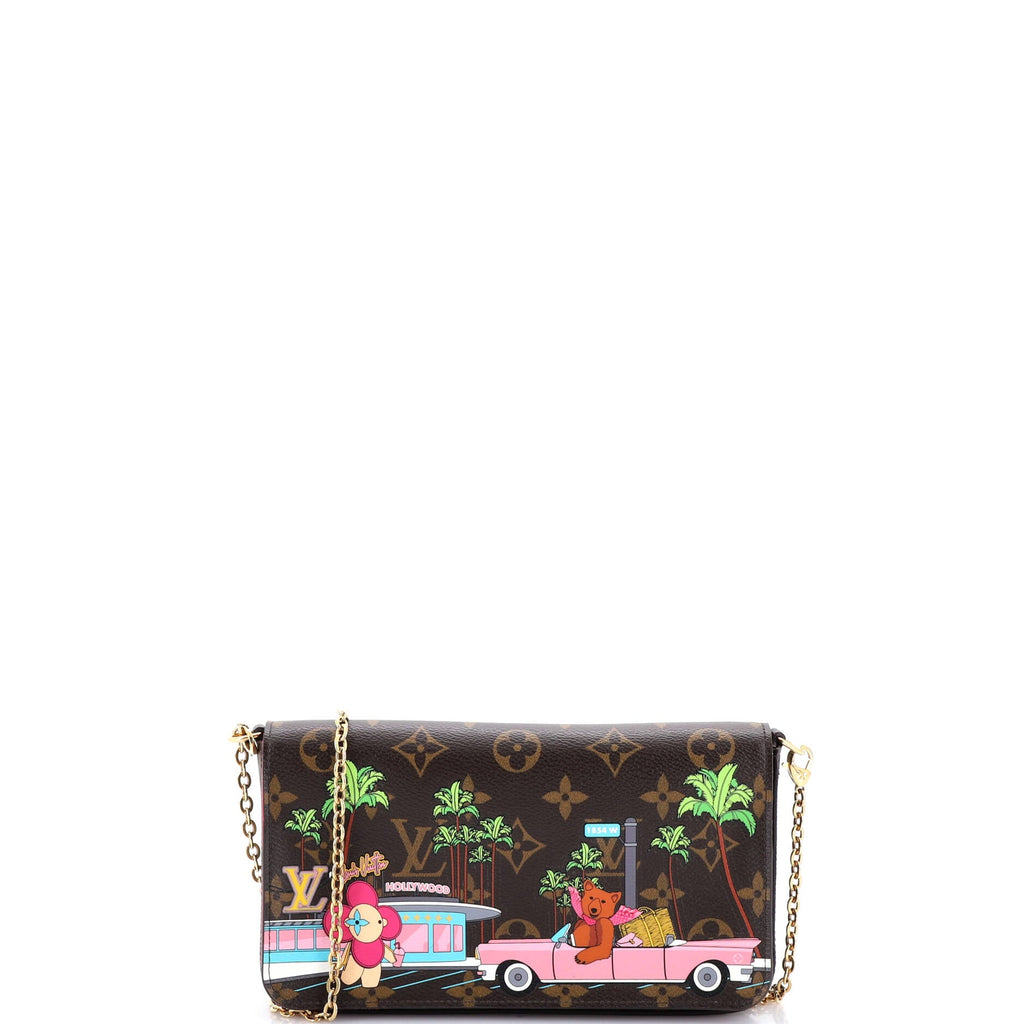 Felicie Pochette Limited Edition Vivienne Xmas Monogram Canvas