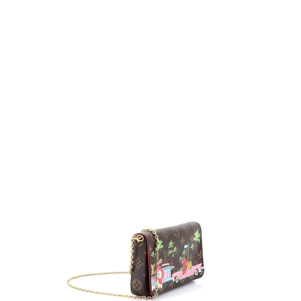 Felicie Pochette Limited Edition Vivienne Xmas Monogram Canvas