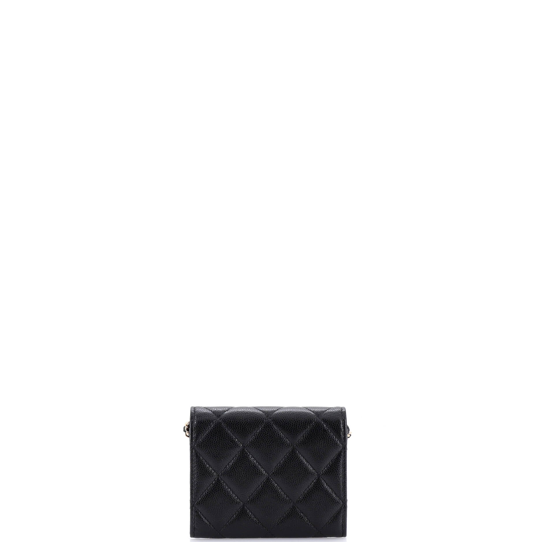 Coco Candy Card Holder on Chain Quilted Caviar