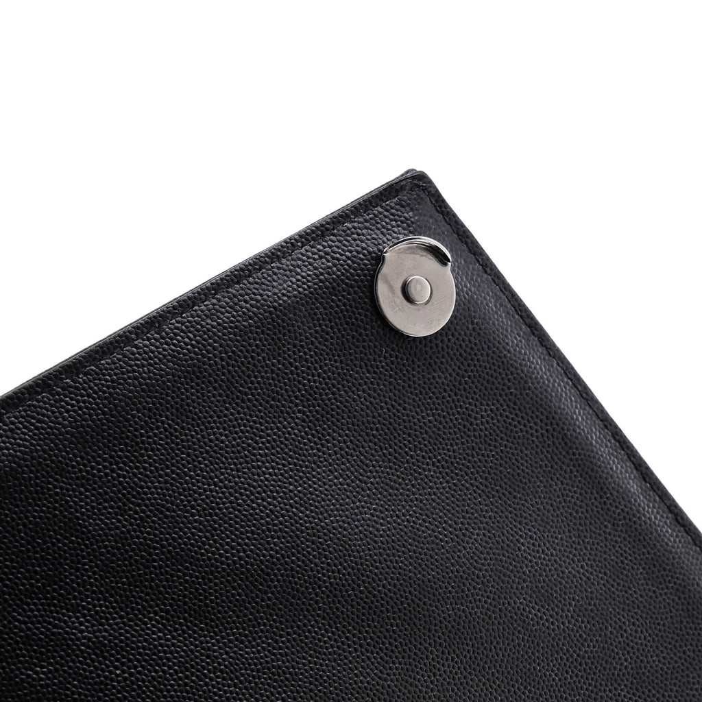 Classic Monogram Envelope Satchel Mixed Matelasse Leather Large