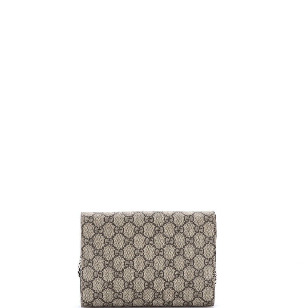 Dionysus Chain Wallet GG Coated Canvas Small