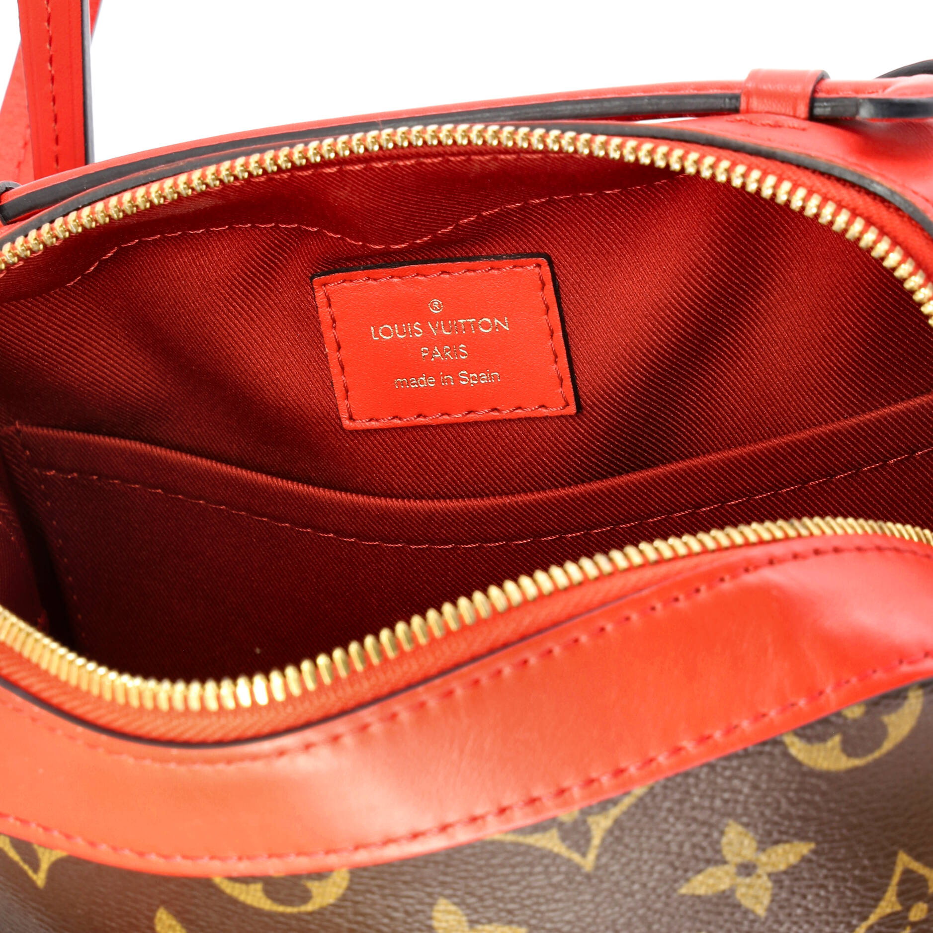 Saintonge Handbag Monogram Canvas with Leather