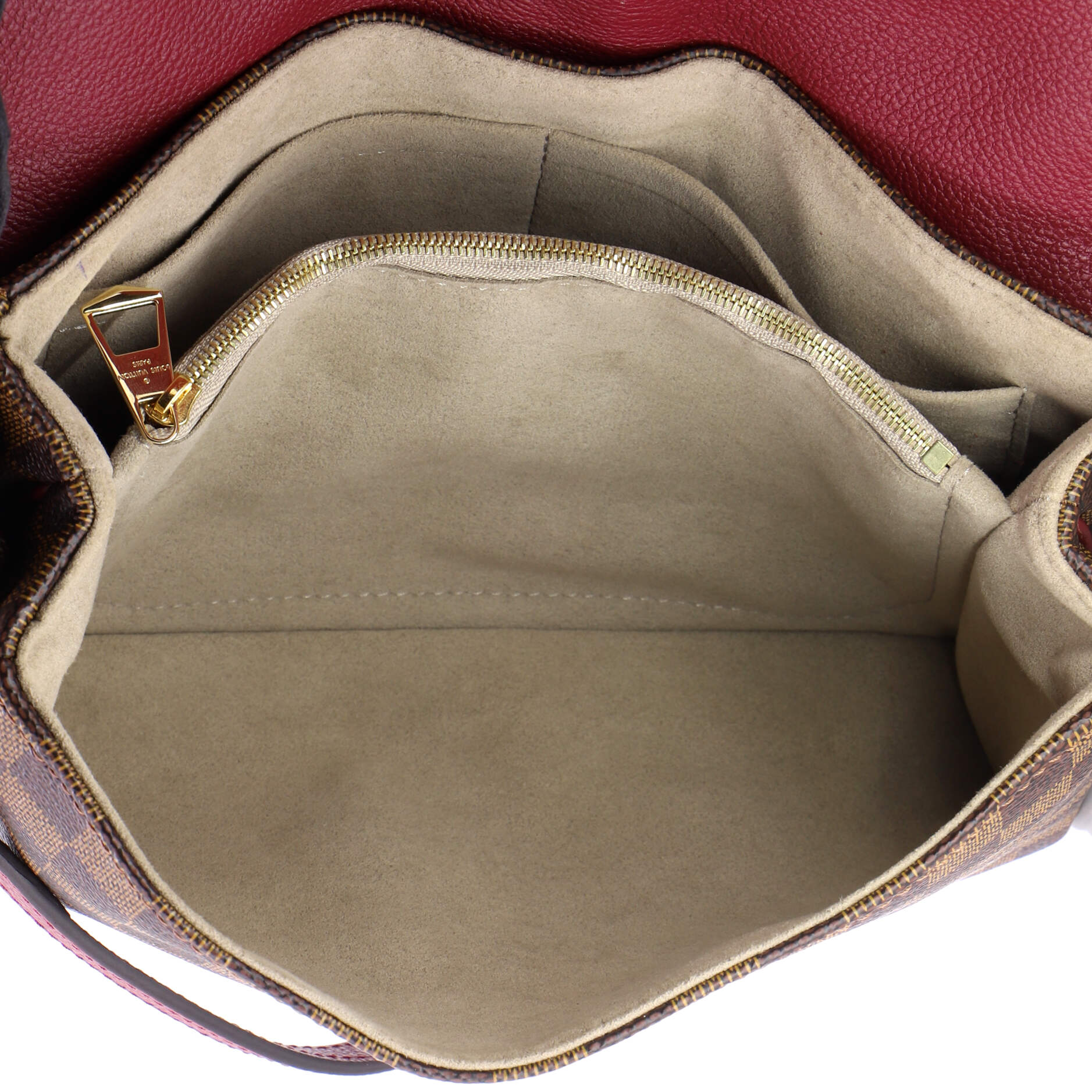 Clapton Handbag Damier and Leather PM